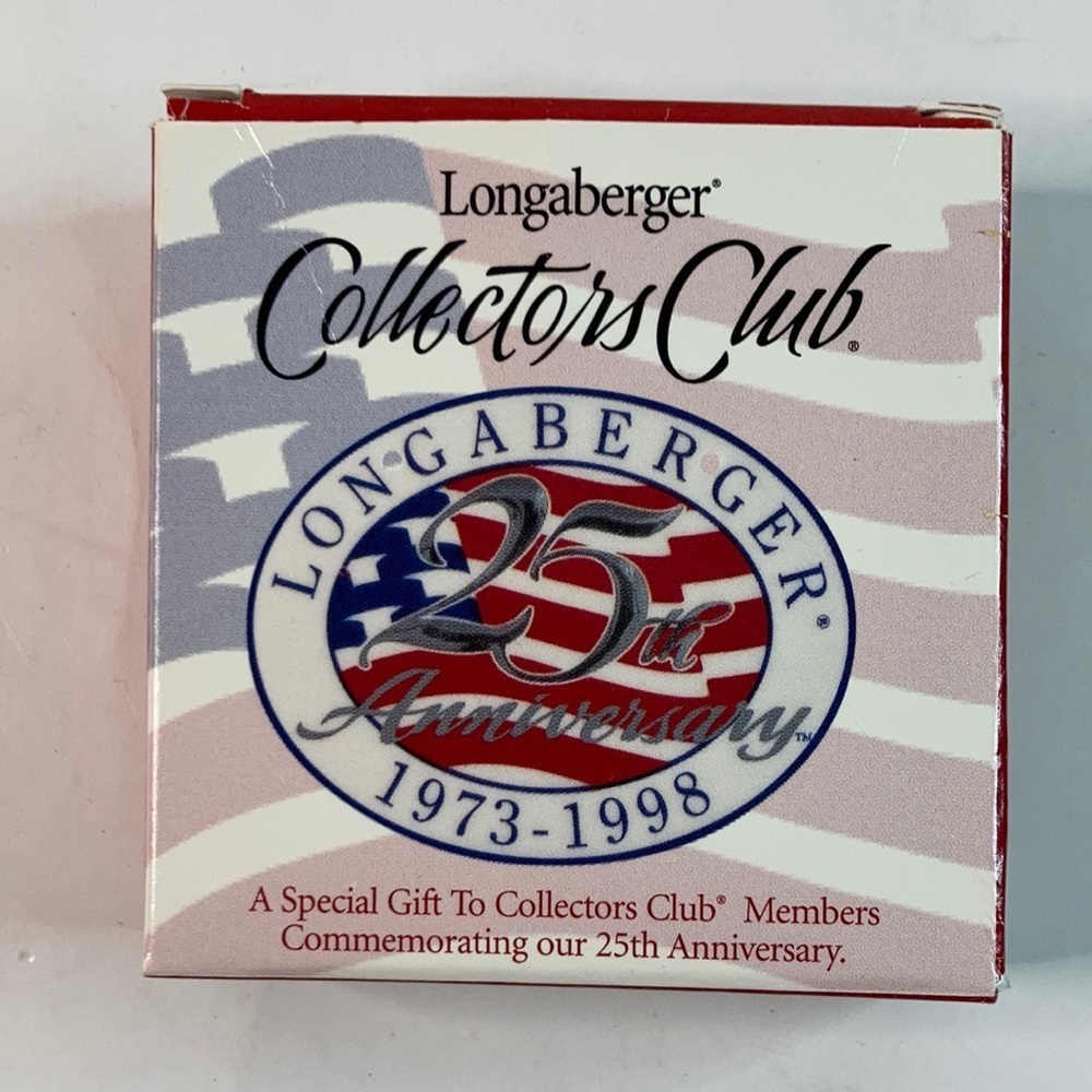 Longaberger Anniversary Collectors Club Tie-on